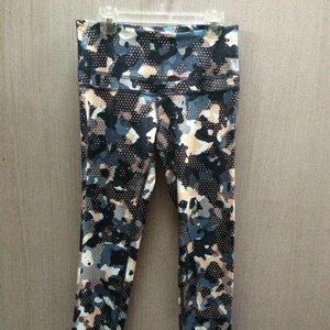Varley Blue Camo Print Yoga Pants